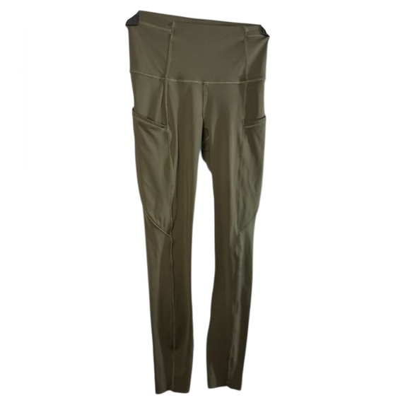 Lululemon Fast and Free Tight II 25" *Non-Reflective Nulux Dark Olive Size 0 - Picture 4 of 9